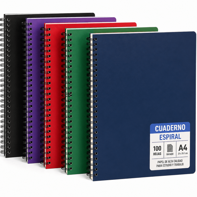 Cuaderno Espiral A4 100hojas
